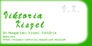 viktoria kiszel business card